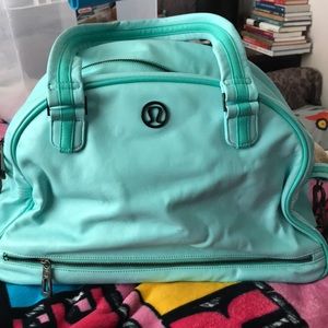 Lululemon vintage leather gym yoga bag